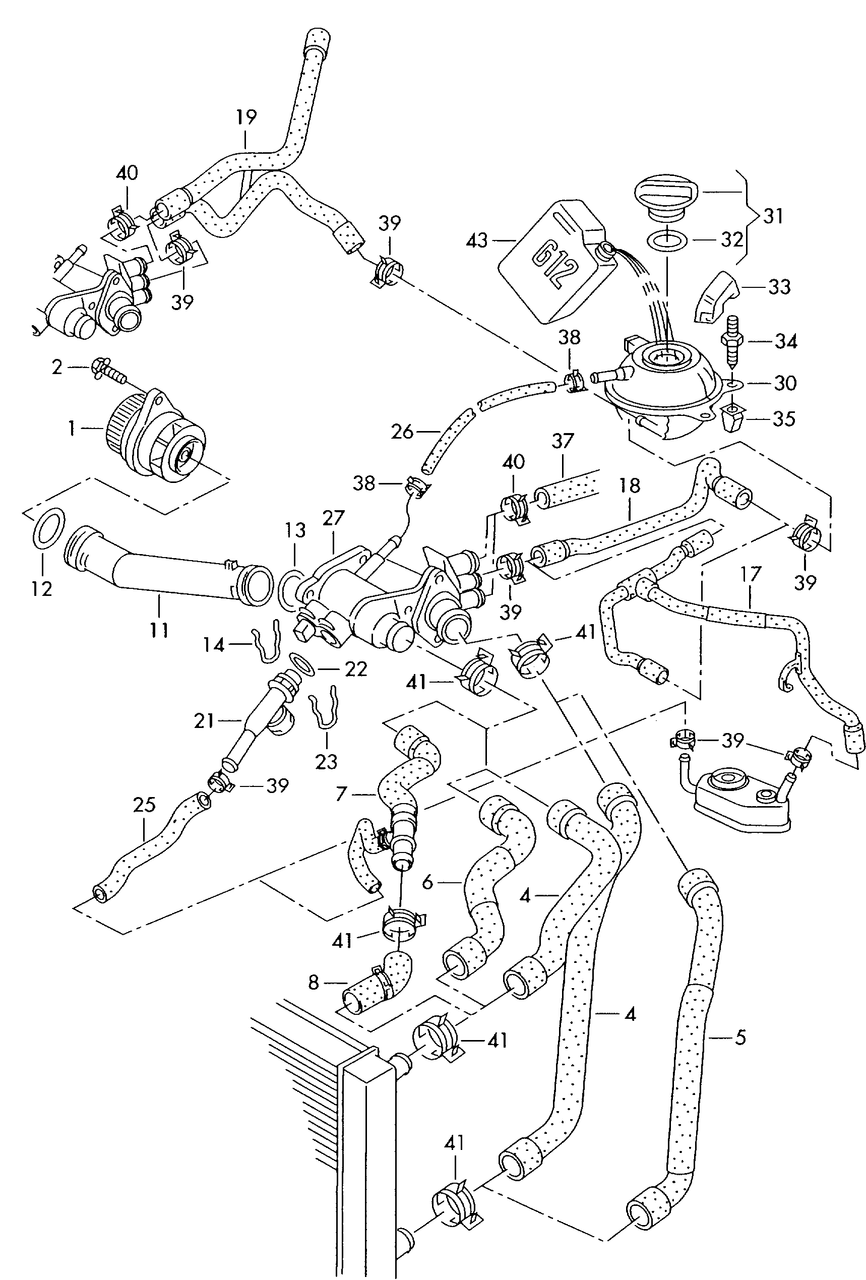 Seat 030 121 008 C - Водяной насос parts5.com