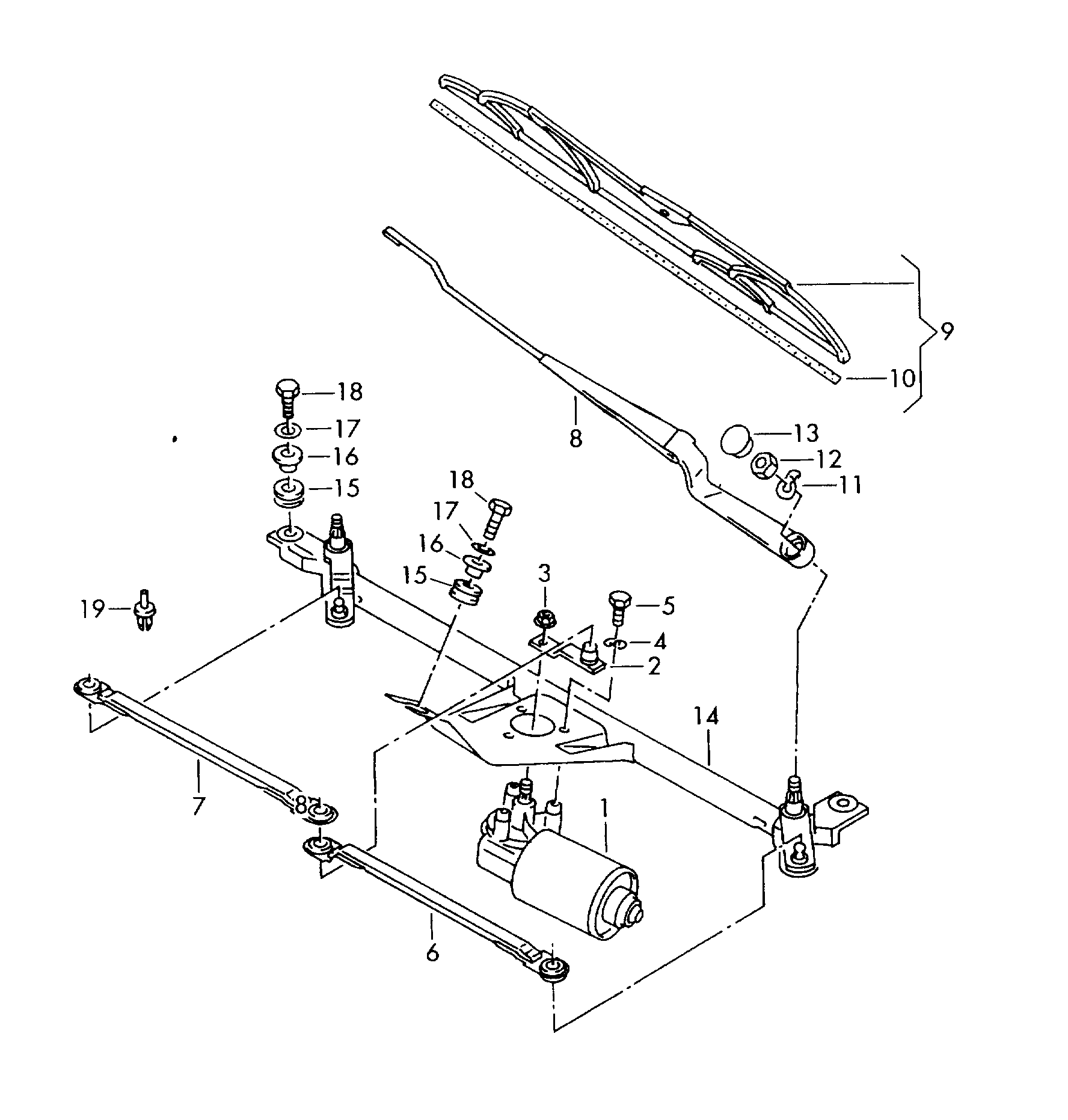 VAG 6N0 955 425 - Wiper Blade parts5.com