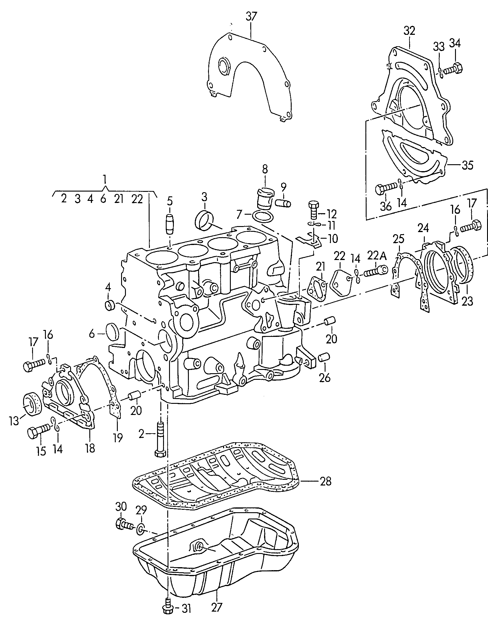 Skoda 044 103 609 D - Прокладка, масляная ванна parts5.com