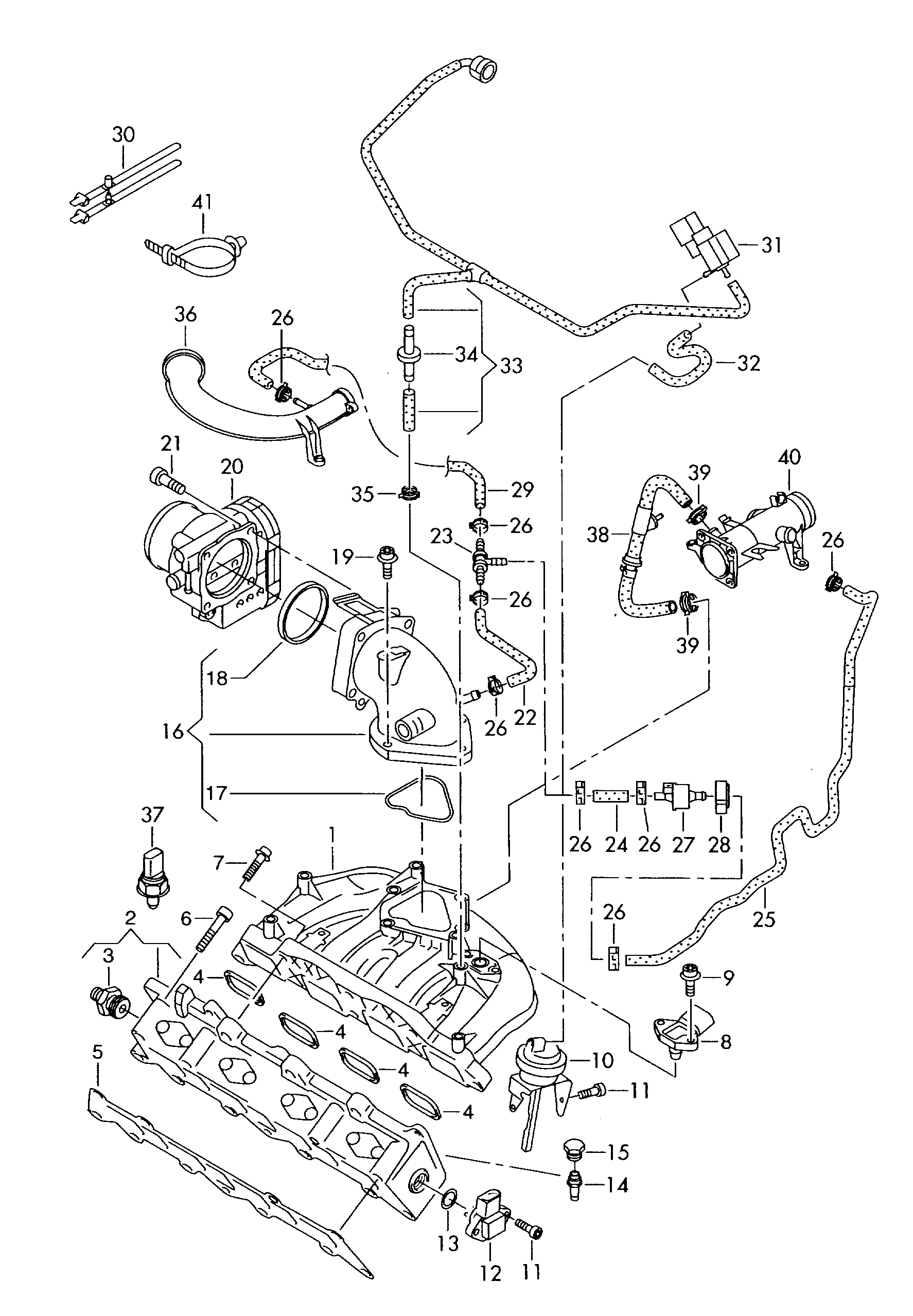 VAG 03C129717B - Прокладка, корпус впускного коллектора parts5.com