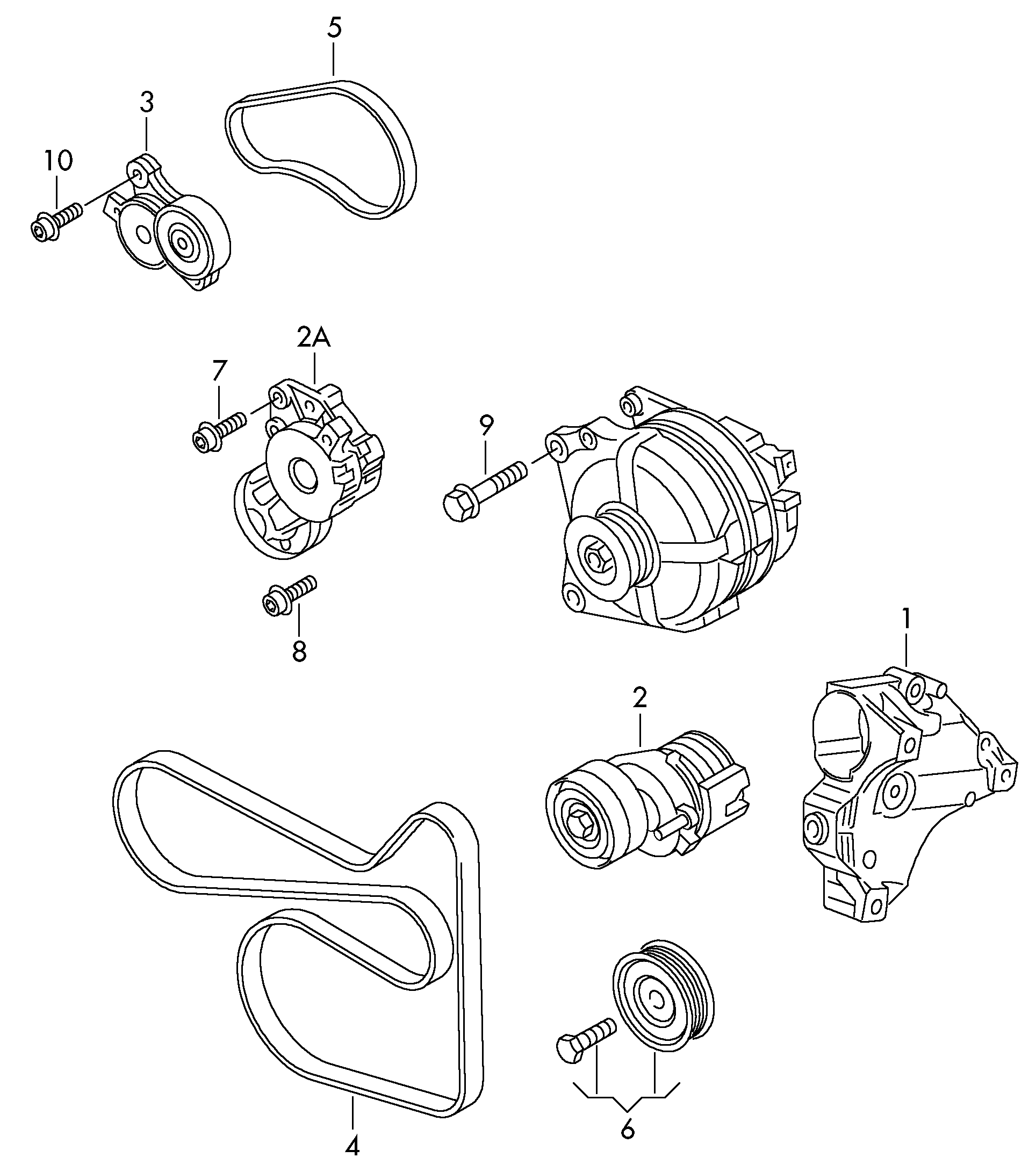 Seat 03C 145 299 M - Натяжитель, поликлиновый ремень parts5.com