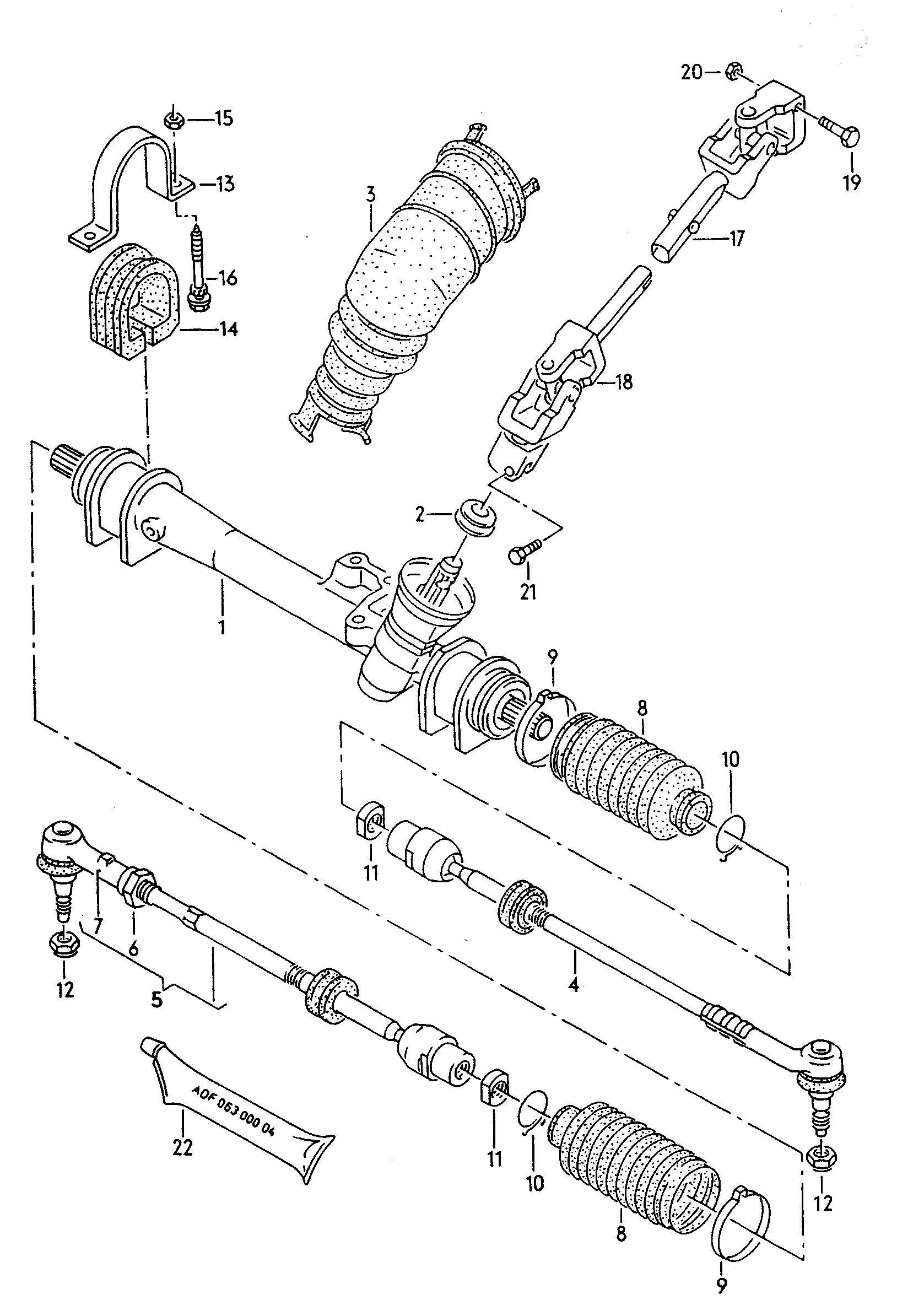 VAG N 903 550 01 - Пыльник, рулевое управление parts5.com