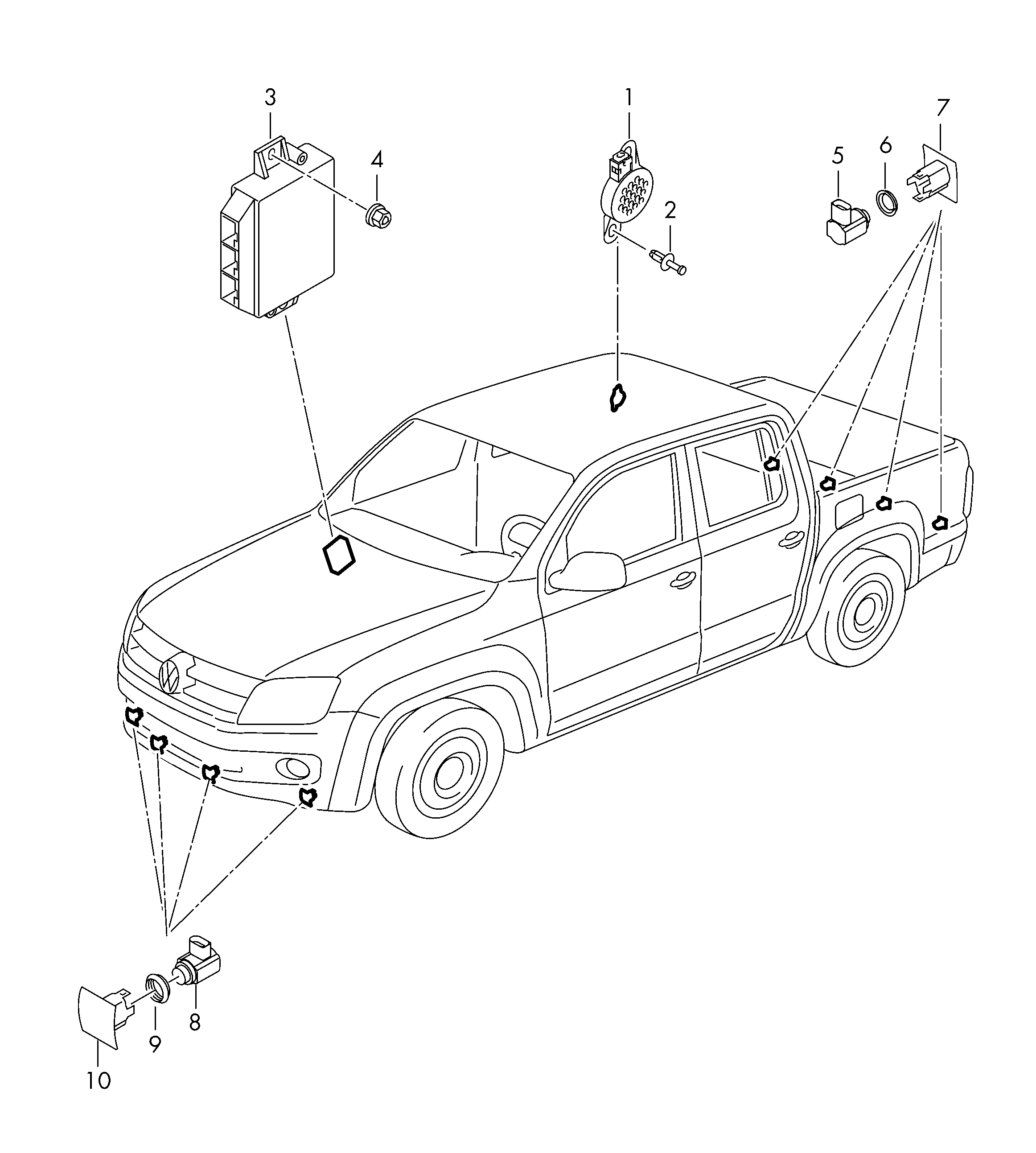 AUDI 1S0 919 275 C - Датчик, система помощи при парковке parts5.com