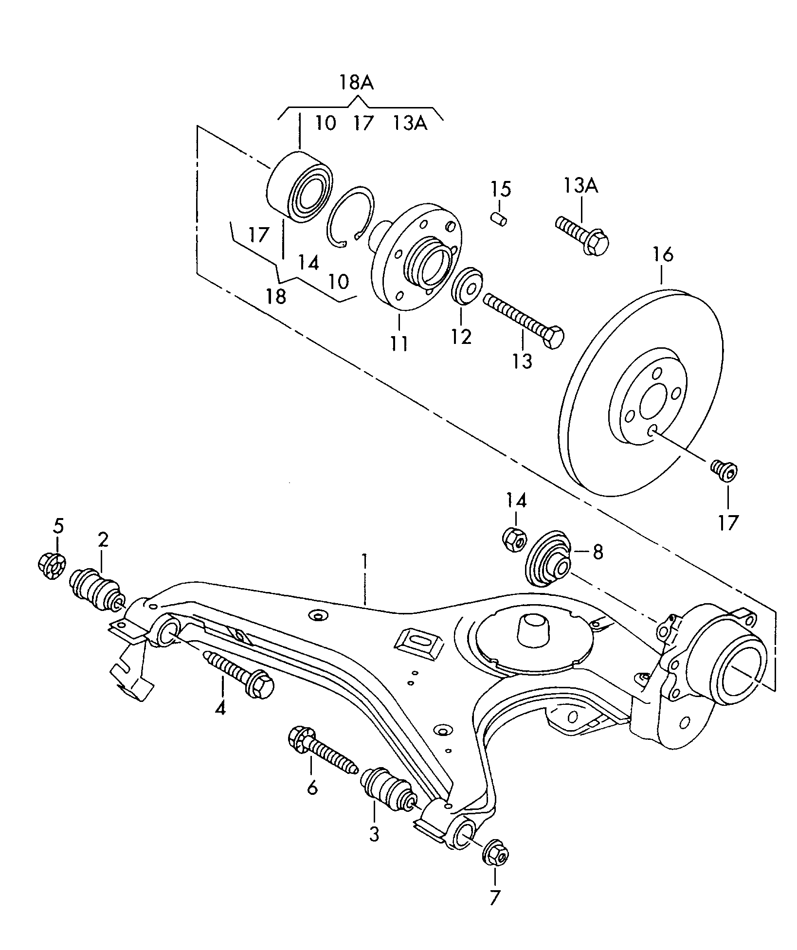 VW N10 256 602 - Комплект подшипника ступицы колеса parts5.com