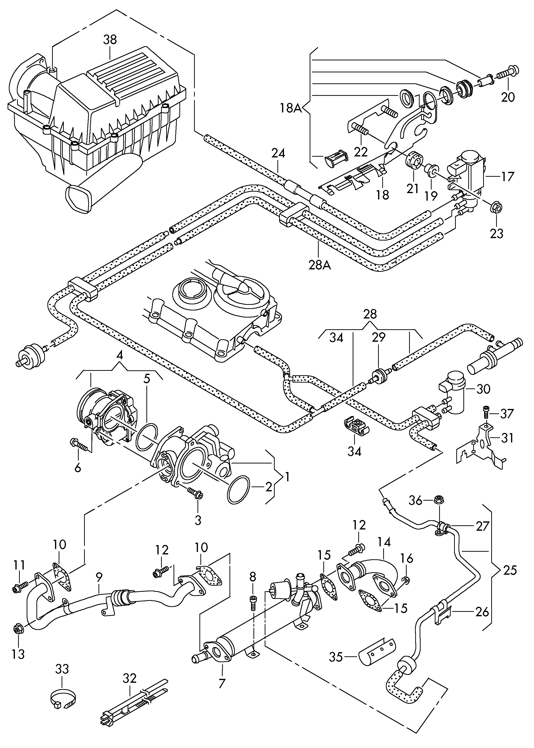 Skoda 03L 128 063 E - Корпус дроссельной заслонки parts5.com