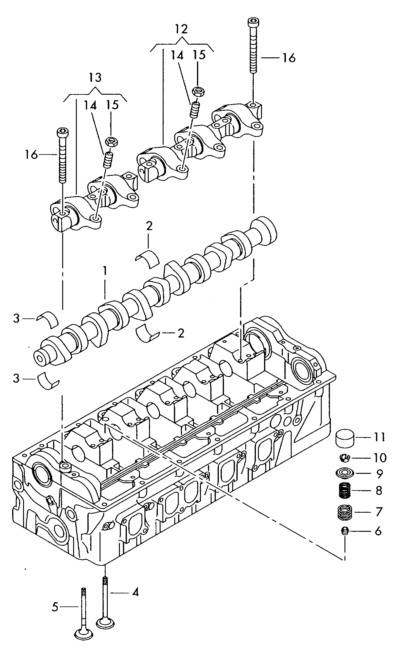 Skoda 038 103 714 A - Болт регулирования зазора в клапане parts5.com