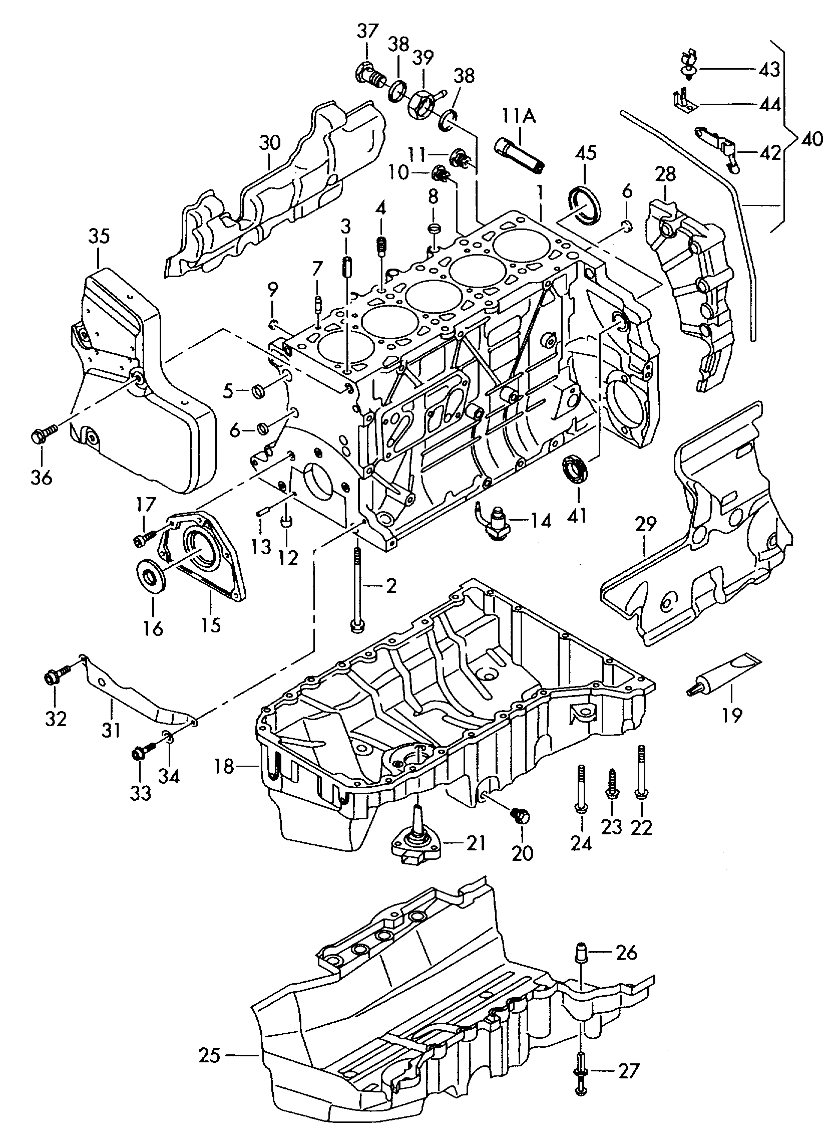 VAG 070 903 107 - Уплотняющее кольцо, коленчатый вал parts5.com