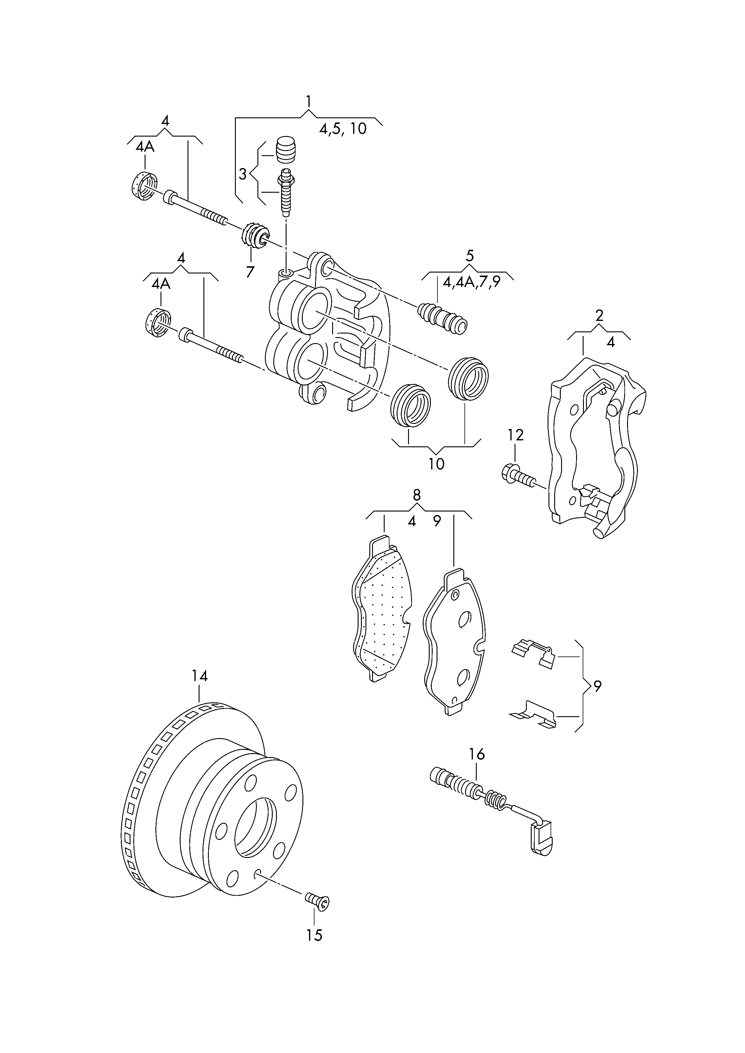 Seat 2E0698295 - Комплект направляющей гильзы parts5.com