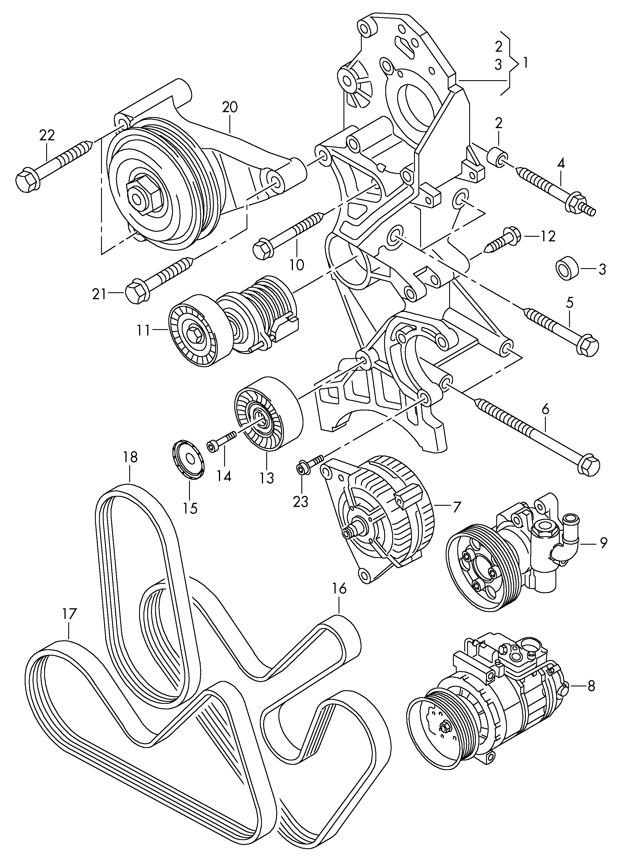 Seat 037 903 137 G - V-Ribbed Belt parts5.com