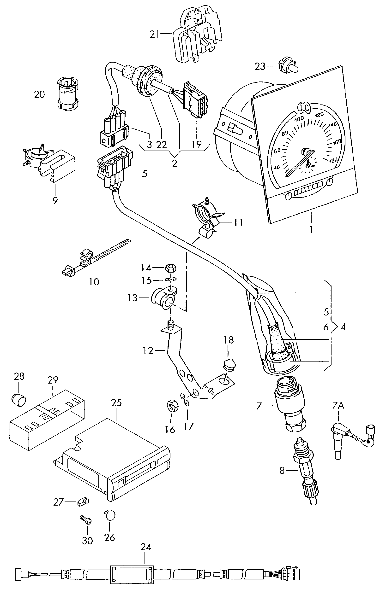 AUDI 7D0 957 771 A - Вилка, штекер прицепа parts5.com