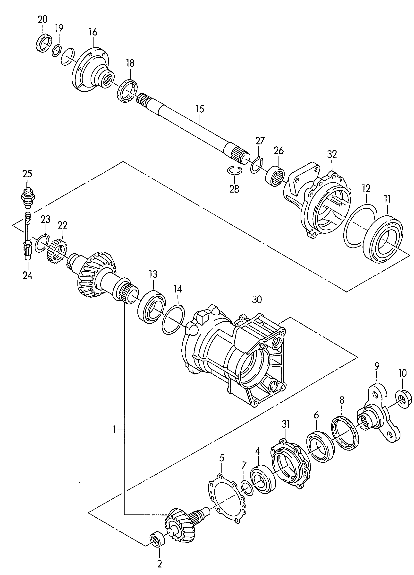 VW 02B409291 - Подшипник, приводной вал parts5.com