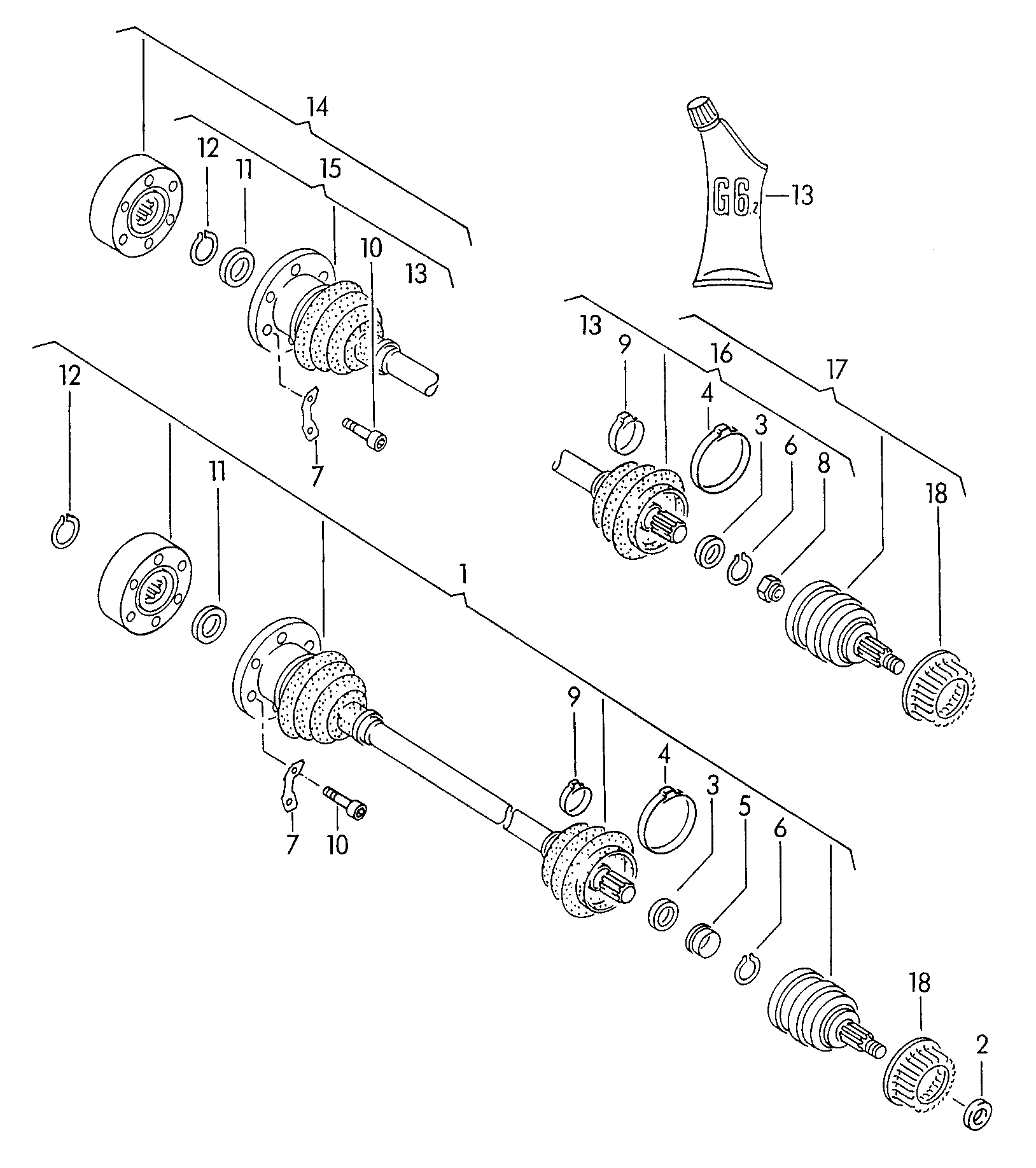 VAG 191 498 203 D - Пыльник, приводной вал parts5.com