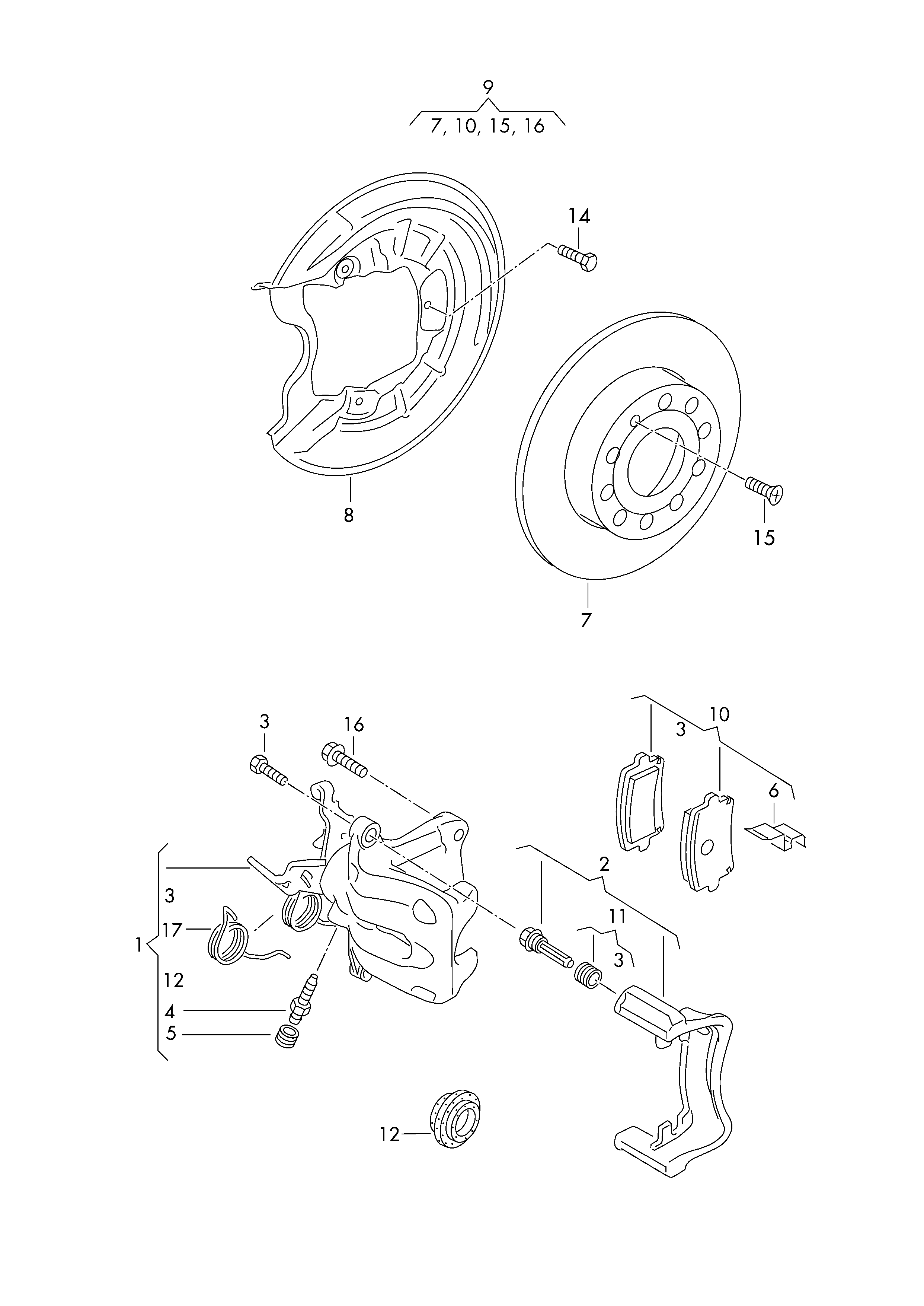 VAG 2K5 615 423 - Тормозной суппорт parts5.com