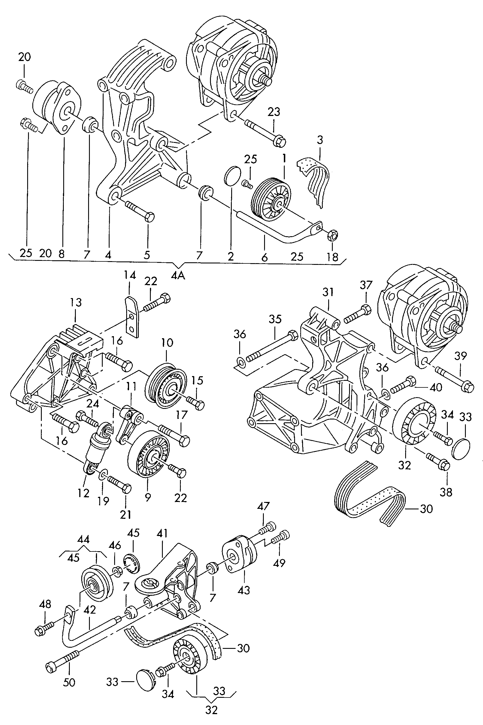 AUDI 074 145 299 A - Виброгаситель, поликлиновый ремень parts5.com