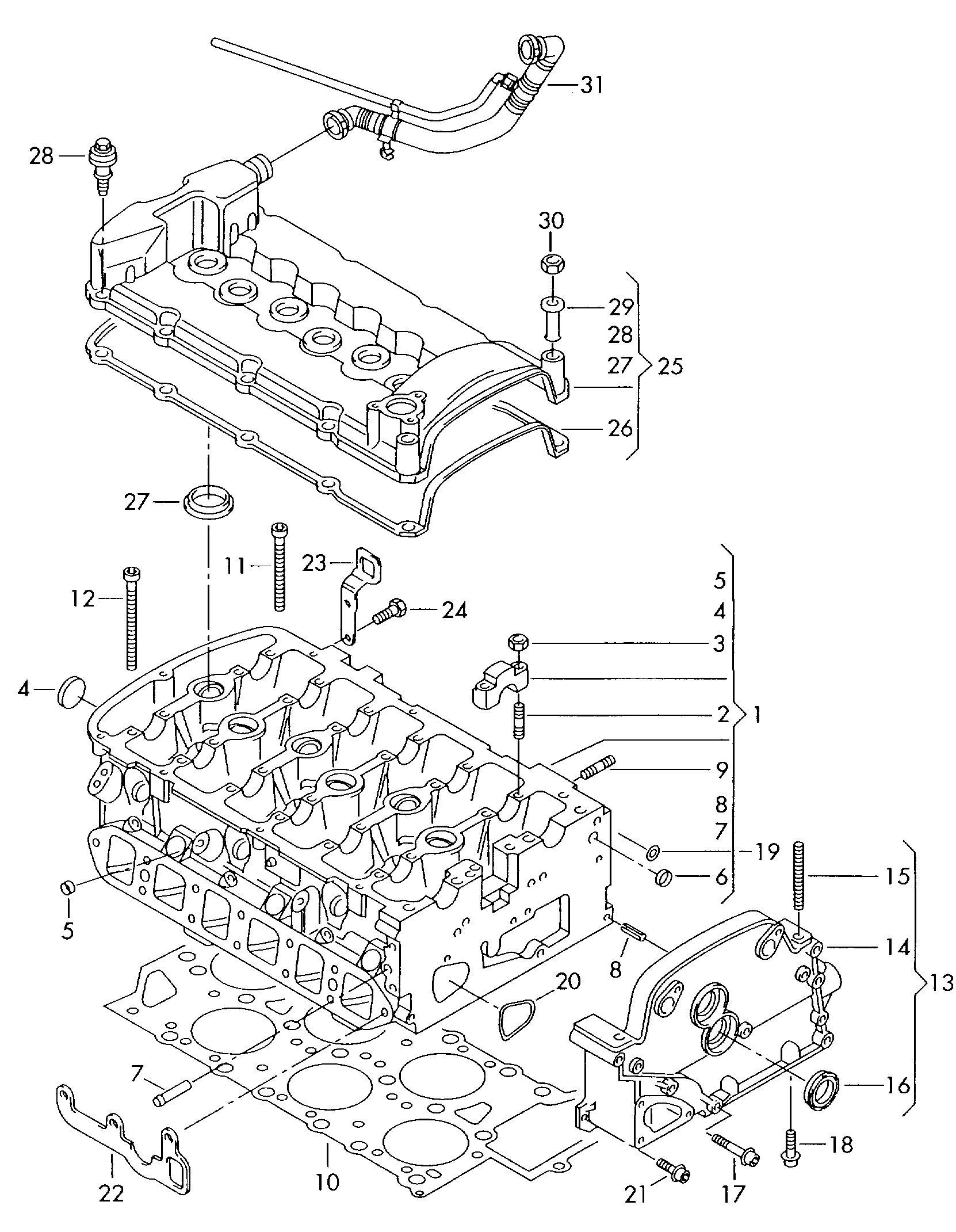 VAG 022 103 484 F - Прокладка, крышка головки цилиндра parts5.com