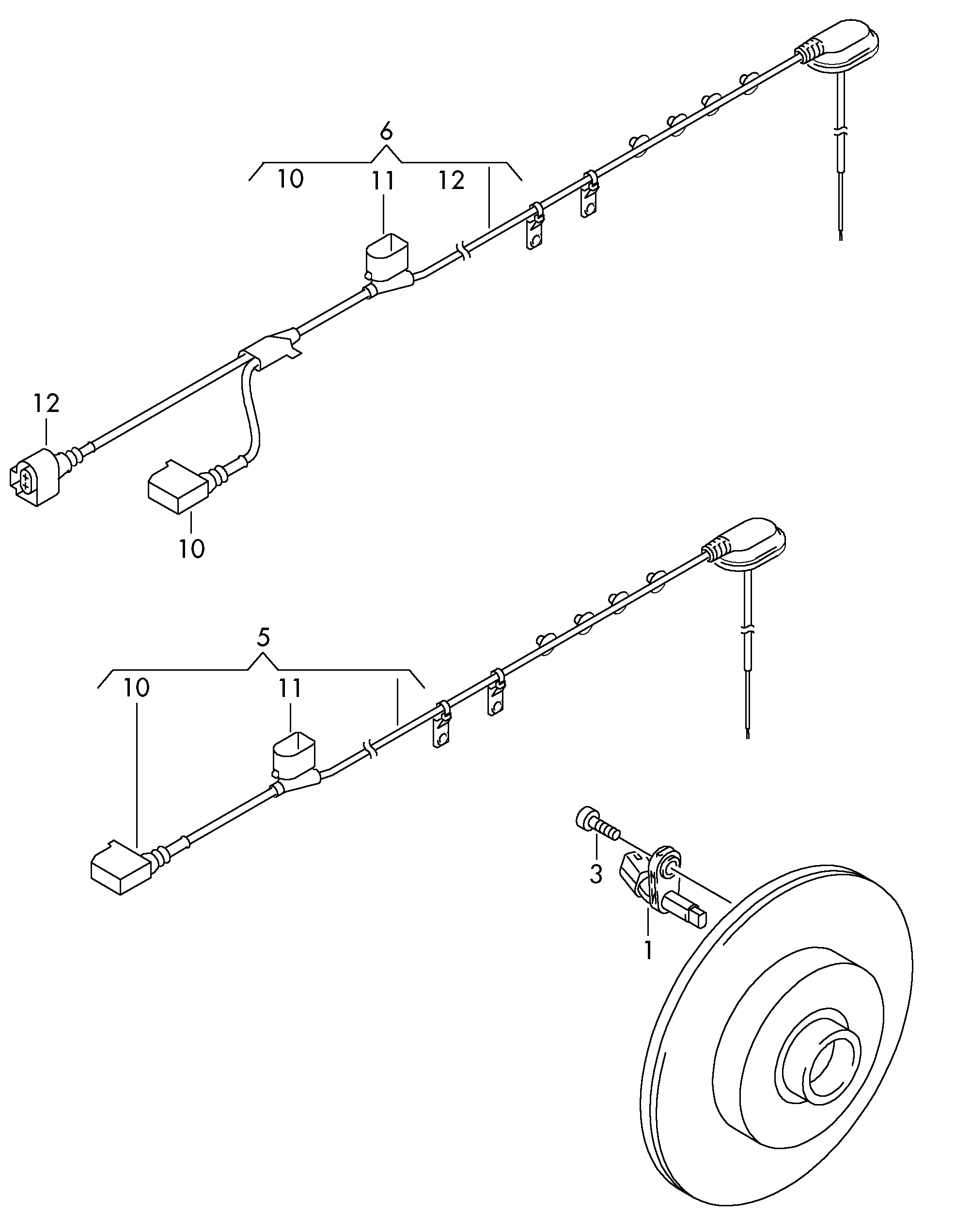 VW 1J0 973 702 A - Ремонтный комплект кабеля, центральное электрооборудование parts5.com