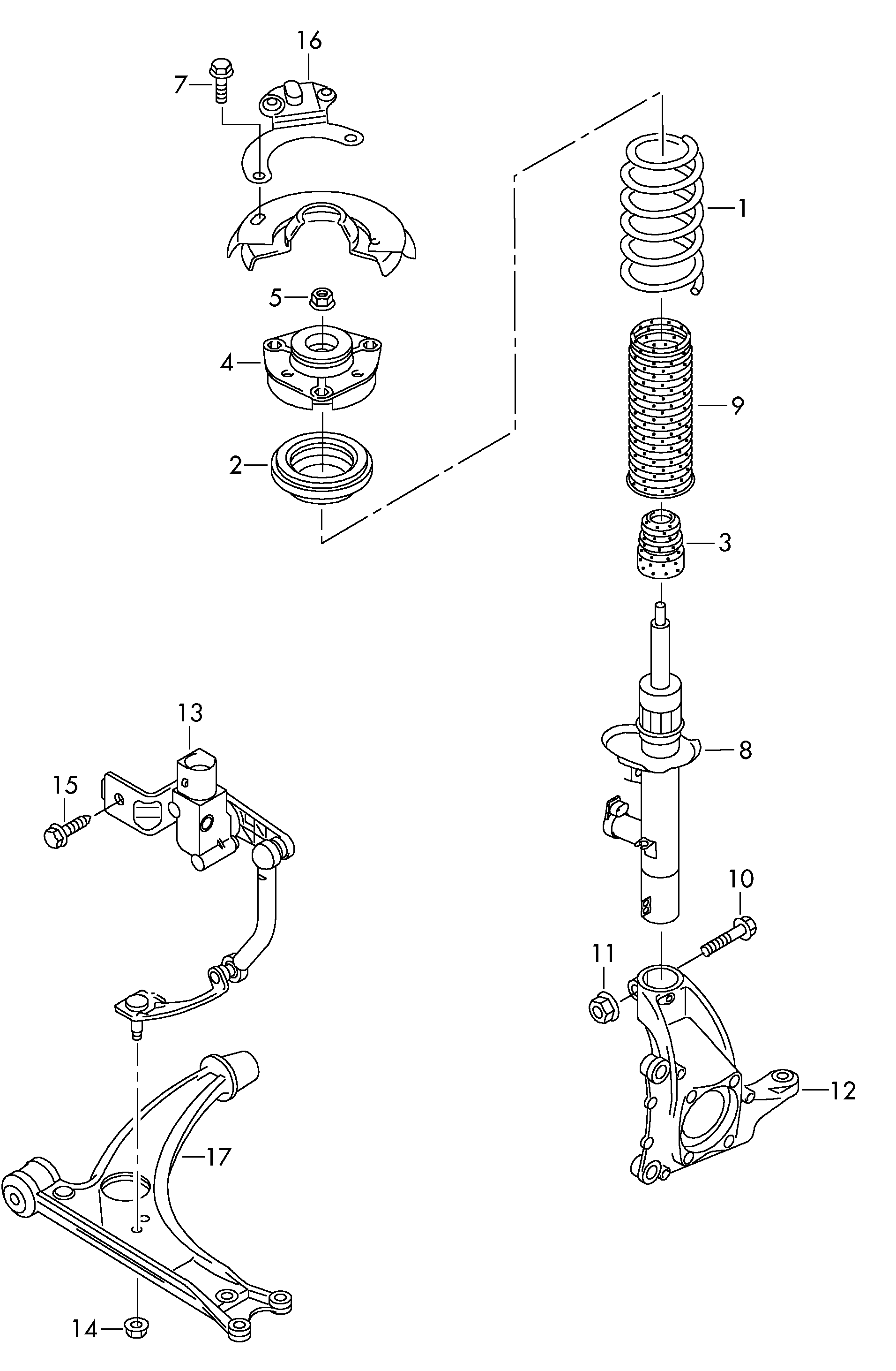 Seat 7N0 413 031 Q - Амортизатор parts5.com