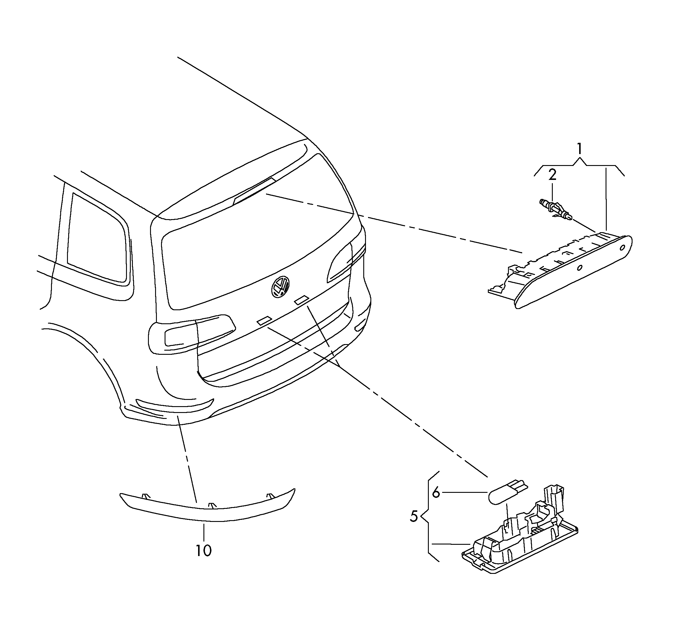 Skoda 3AF943021A - Фонарь освещения номерного знака parts5.com