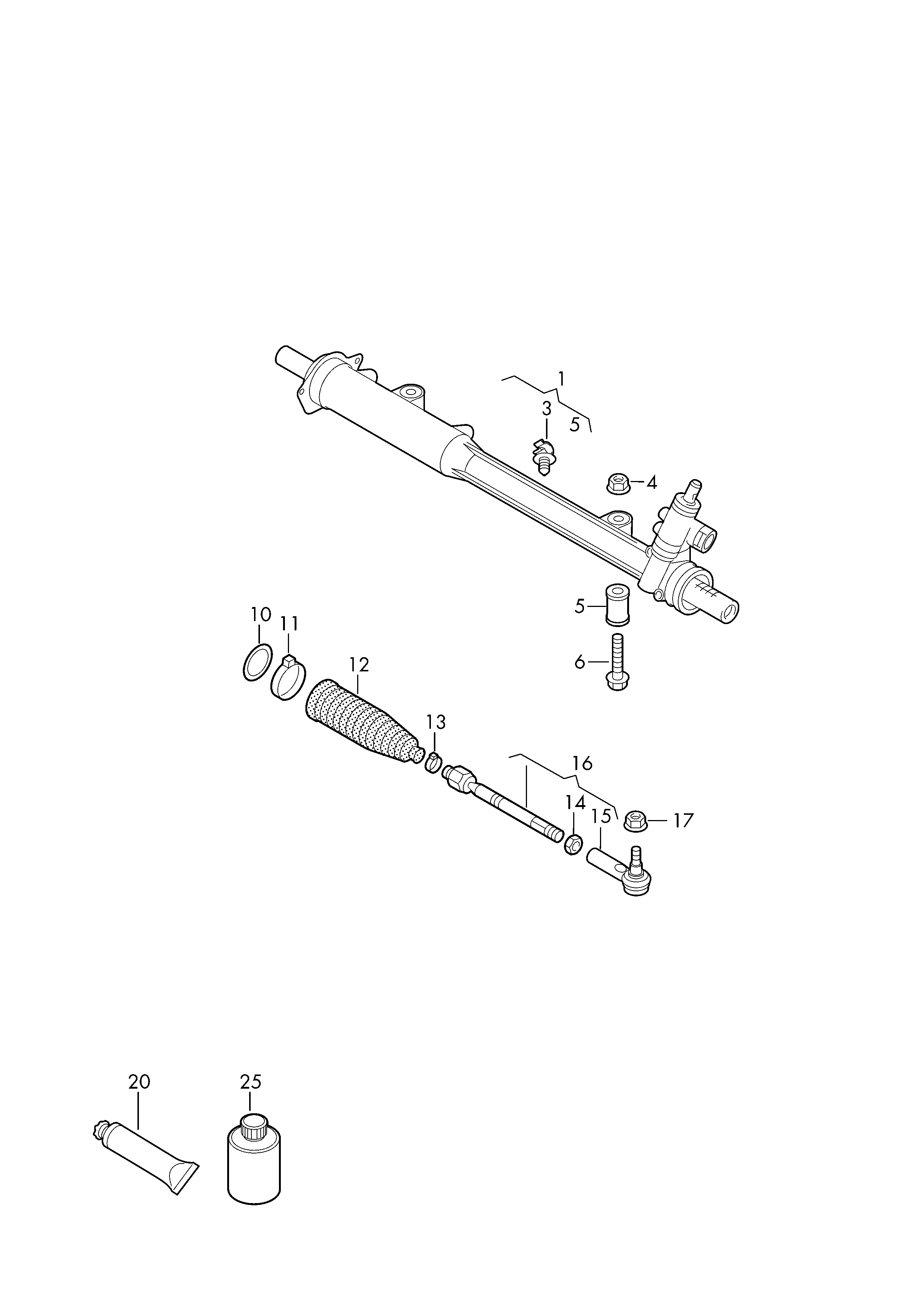 VW 2H0 422 817 - Наконечник рулевой тяги, шарнир parts5.com