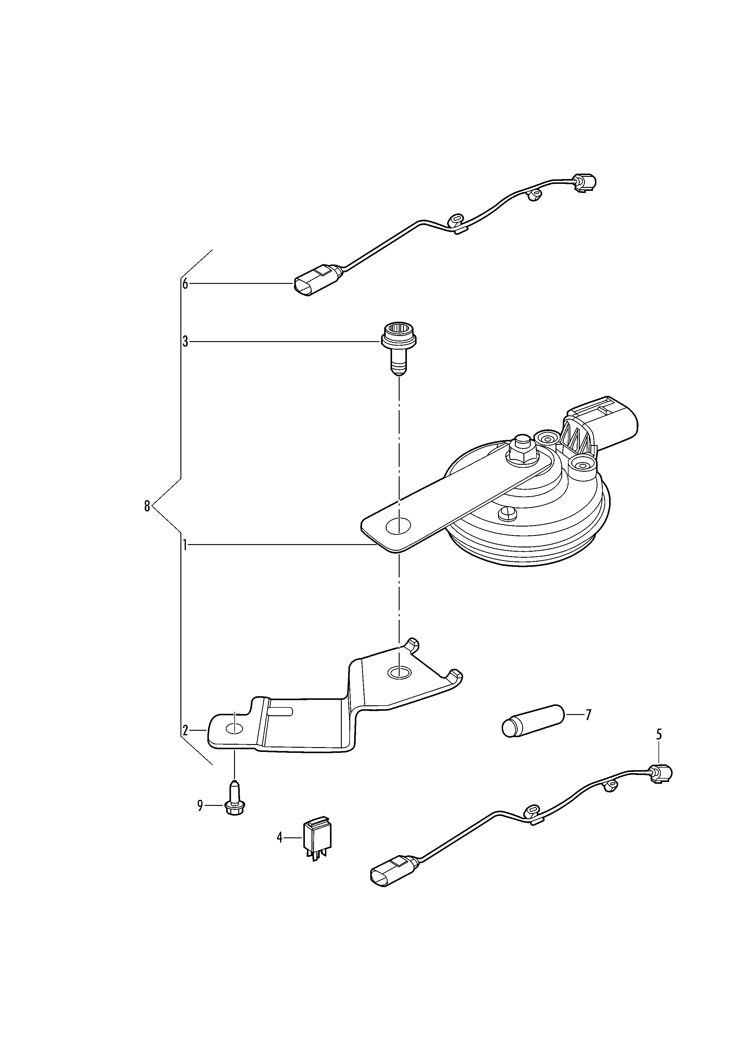 VAG 1K0 951 253 - Многофункциональное реле parts5.com