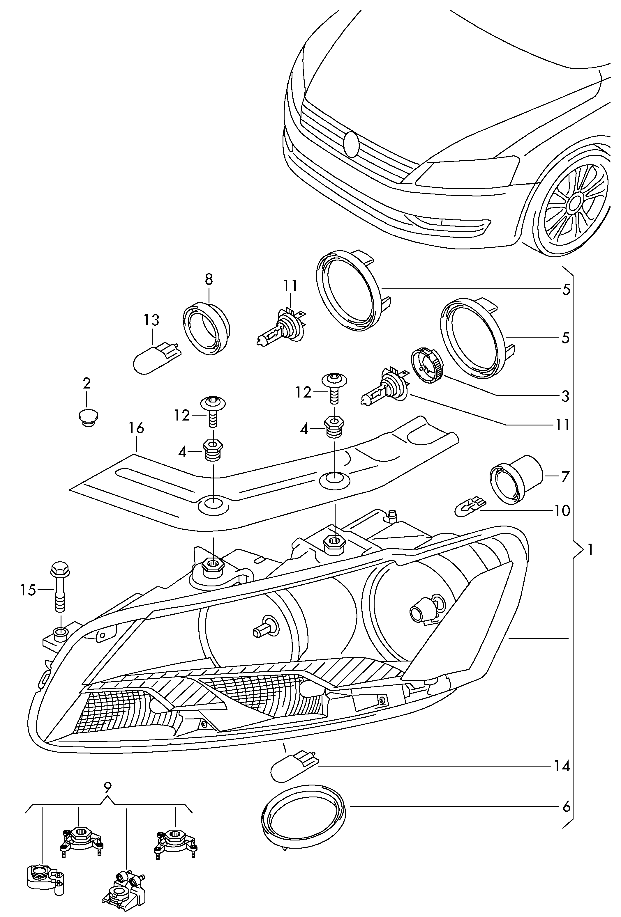 Porsche N   107 244 04 - Лампа накаливания parts5.com