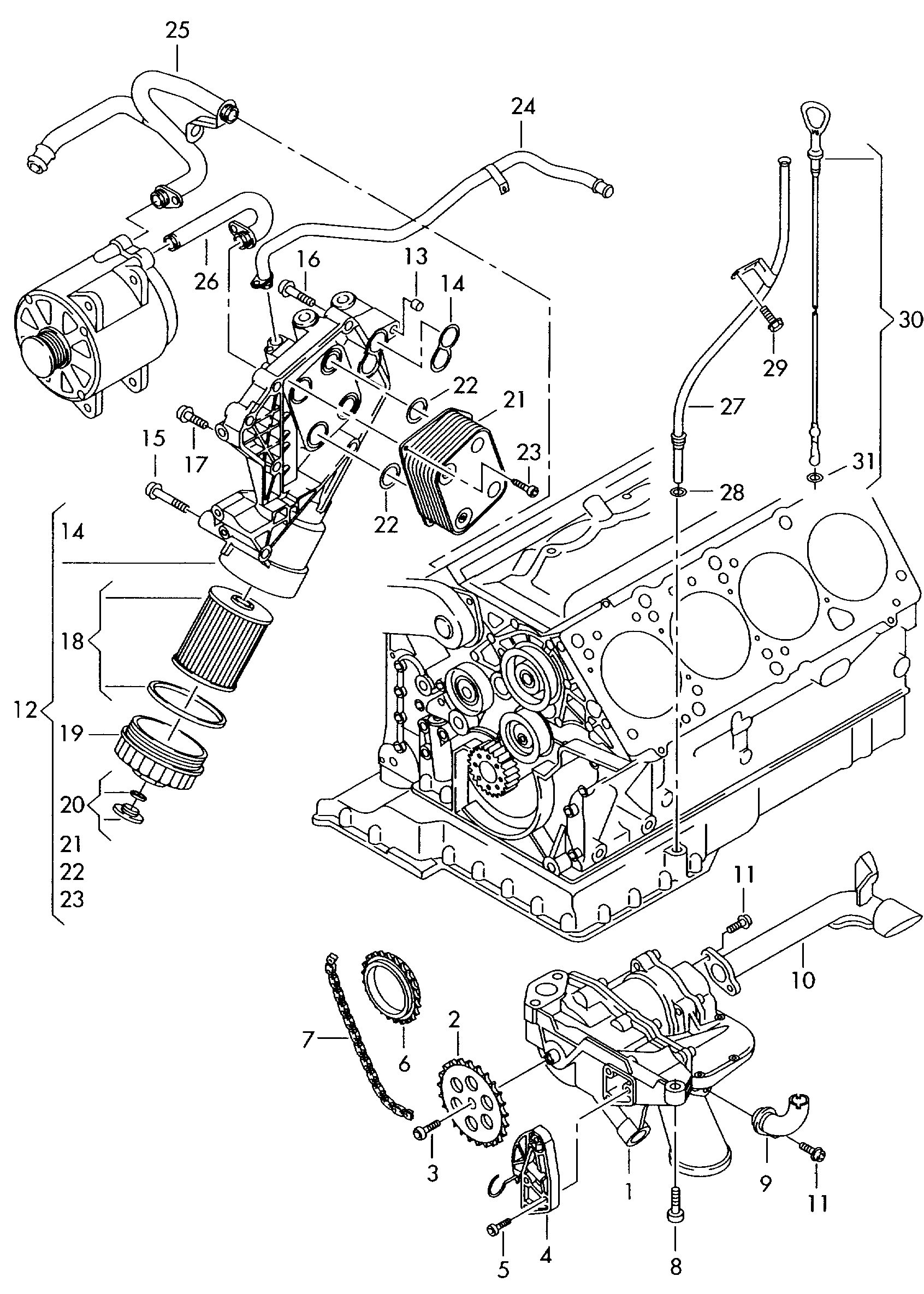 VAG 077 115 562 - Масляный фильтр parts5.com