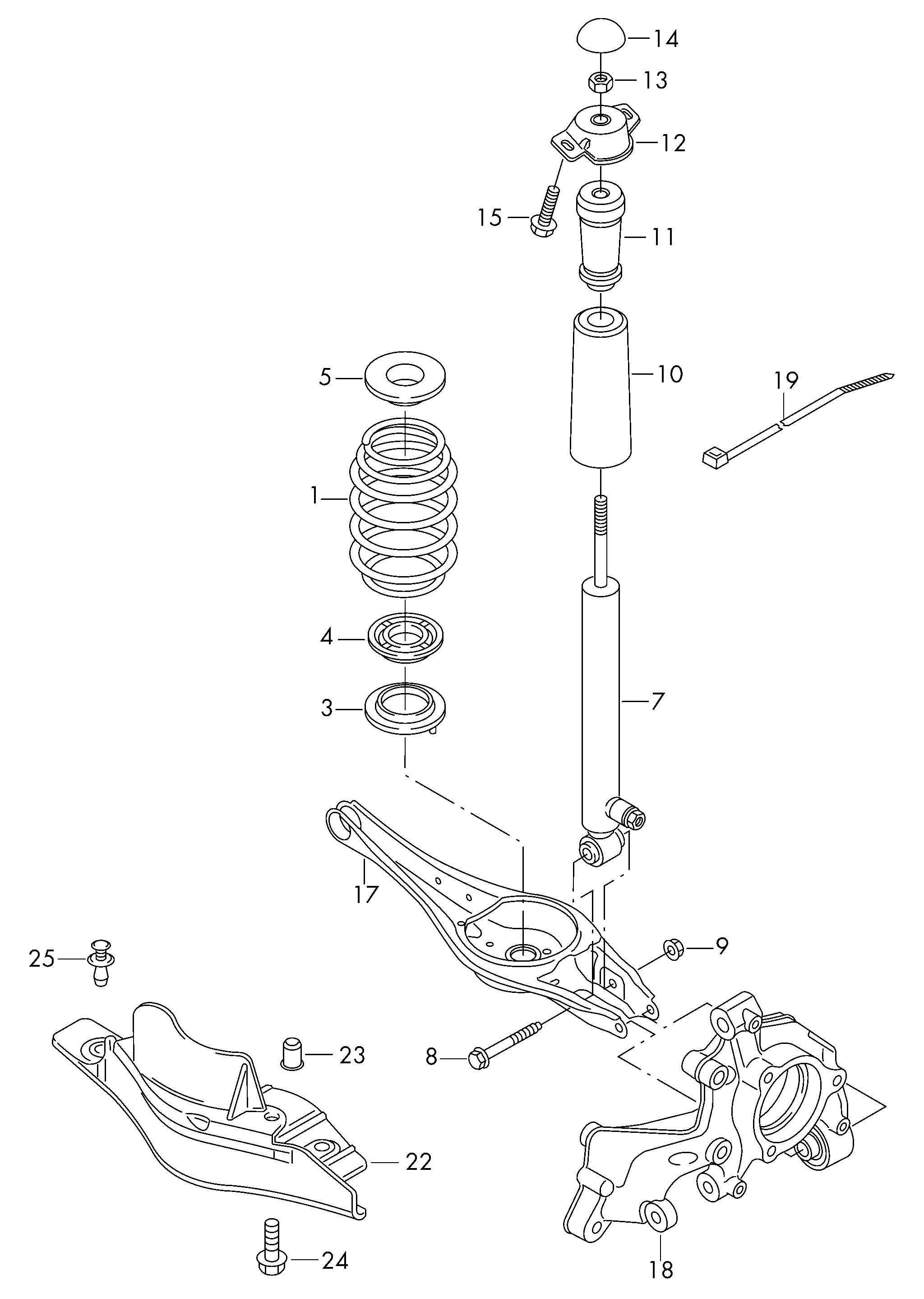 VAG 5Q0 513 045 AK - Амортизатор parts5.com