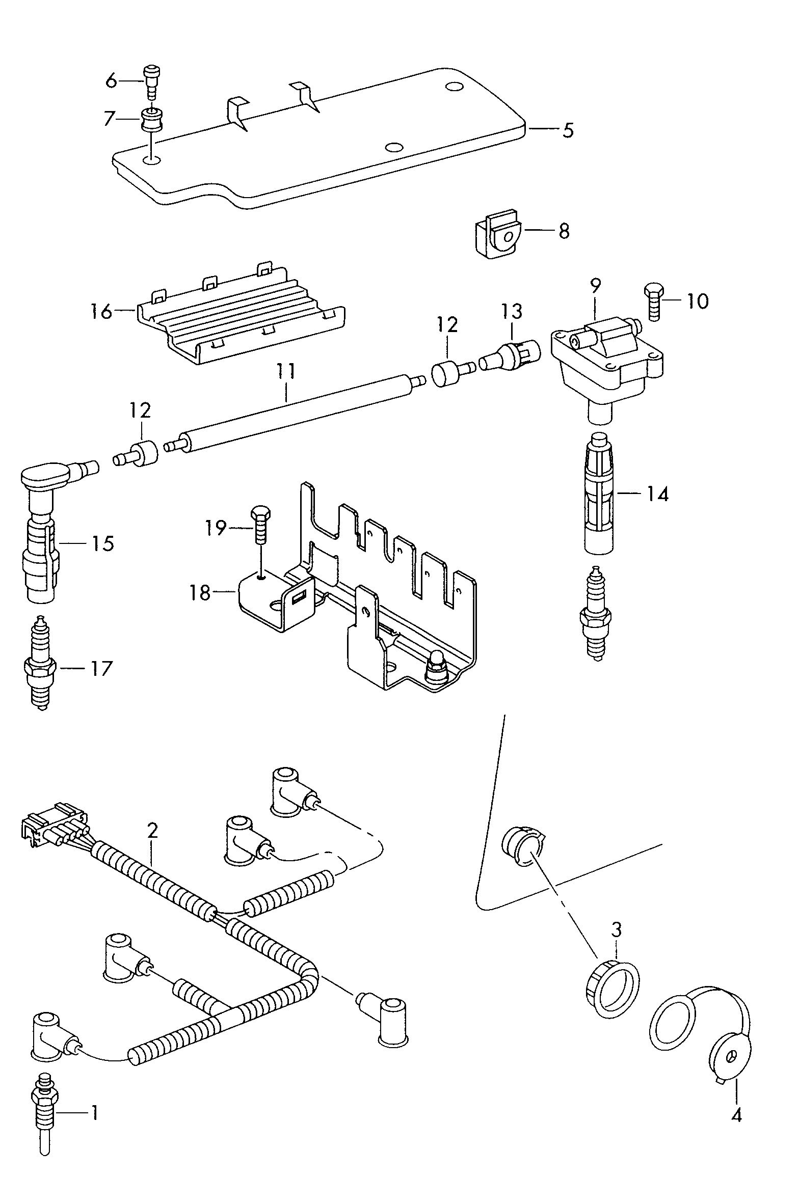 Lamborghini N 101 401 05 - Свеча накаливания parts5.com