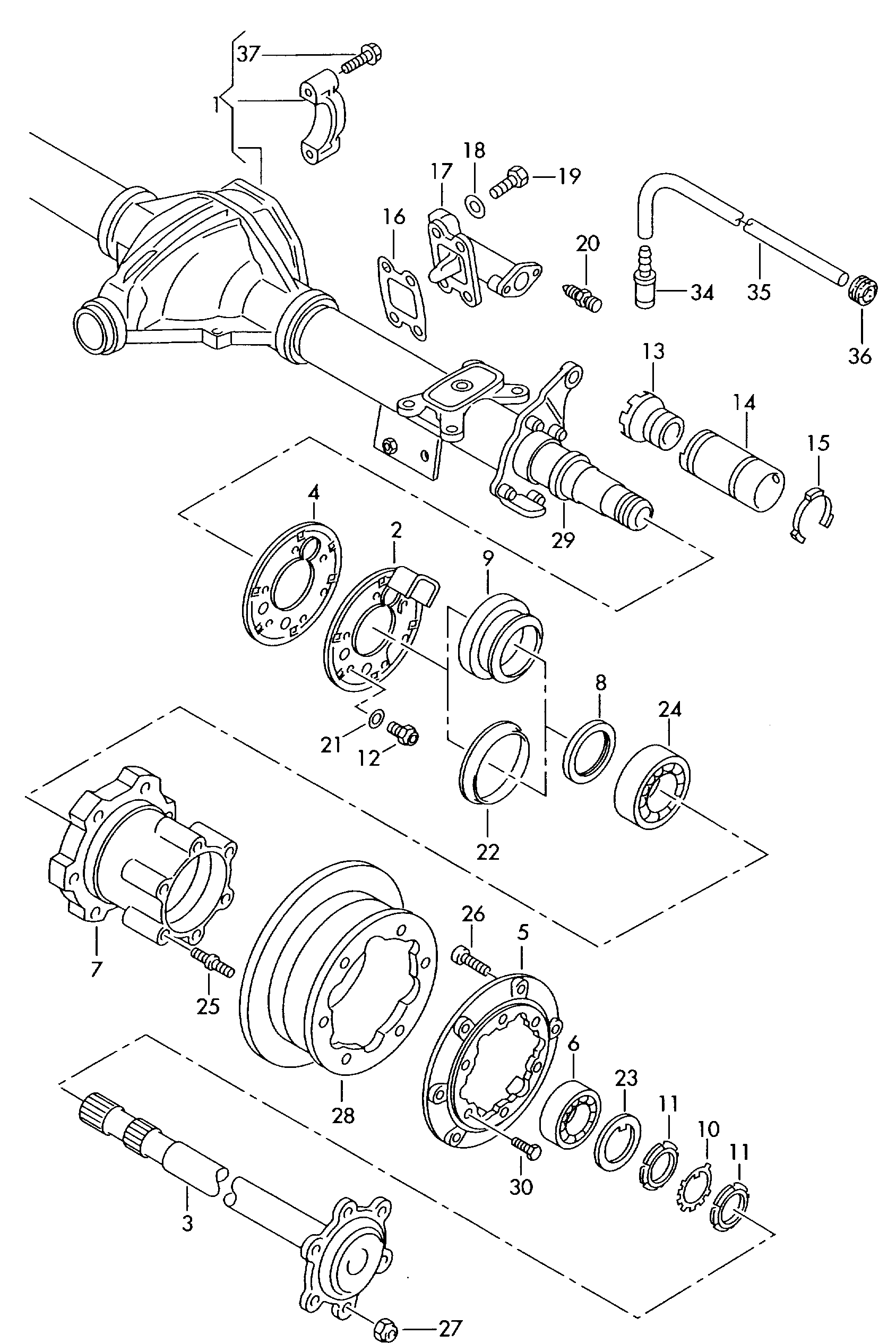 VW 2D0 501 319 B - Wheel Bearing parts5.com