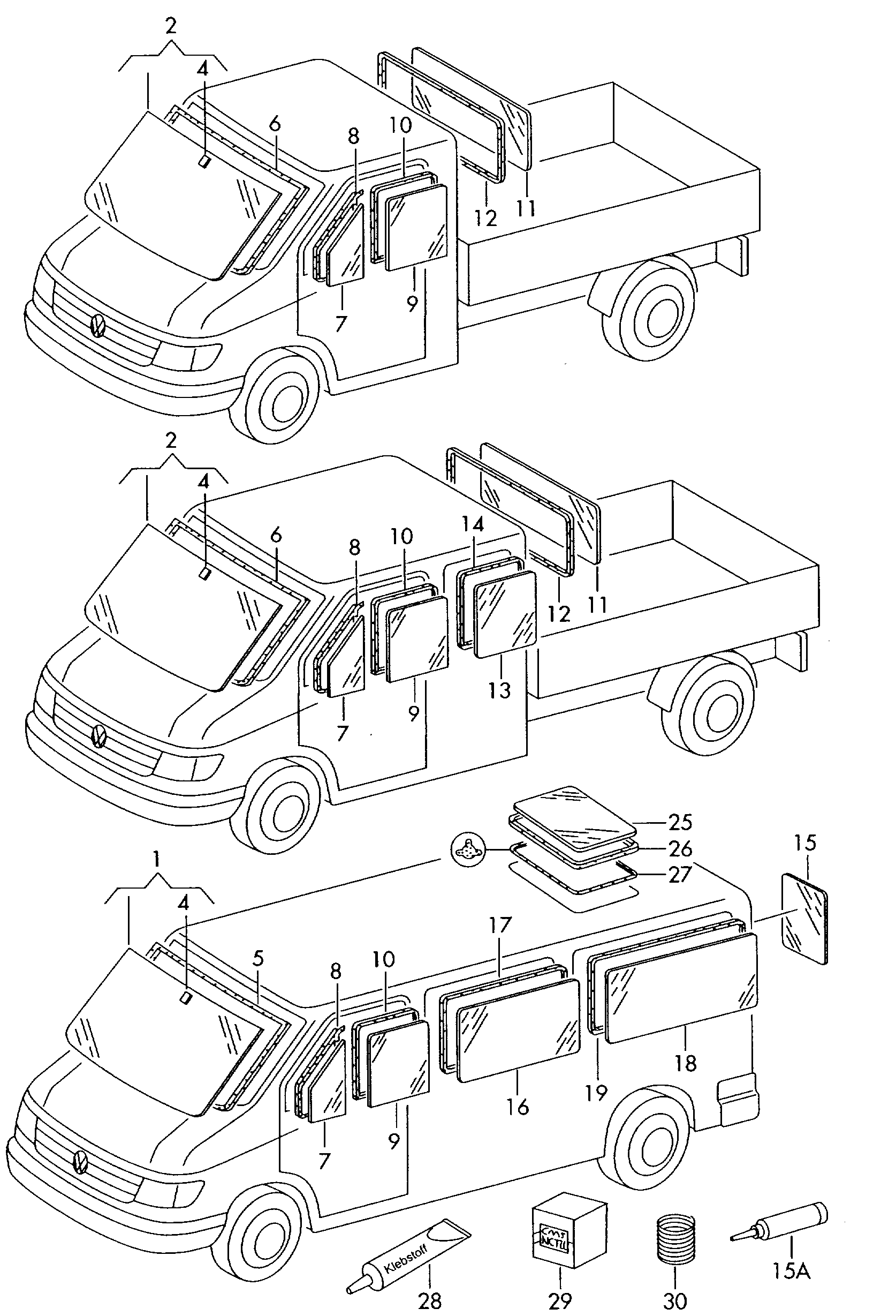 VW 2D0845201B - Стекло двери parts5.com