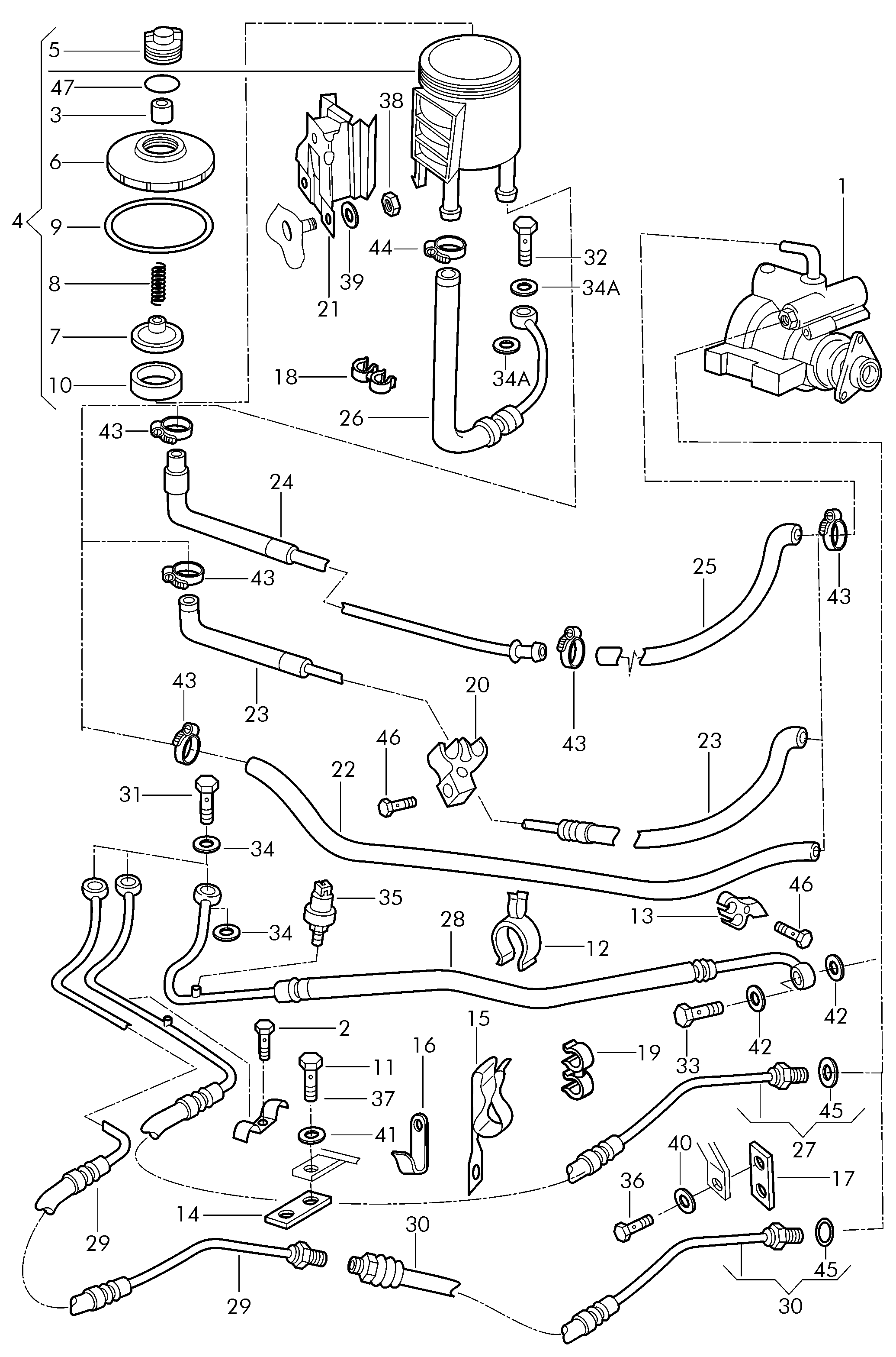 VAG G 002 000 - Центральное гидравлическое масло parts5.com