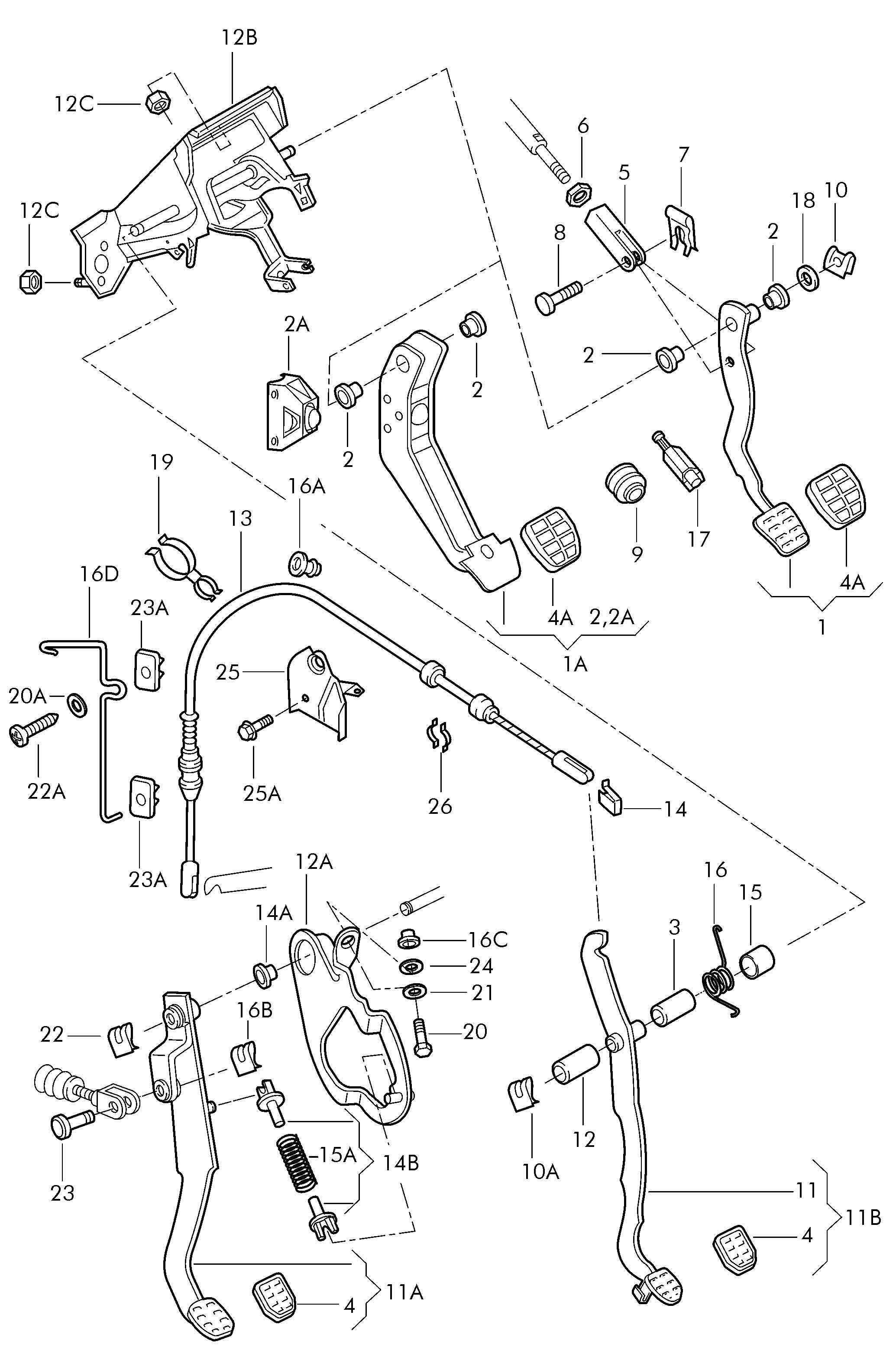 Skoda 3B0 945 511 B - Выключатель фонаря сигнала торможения parts5.com