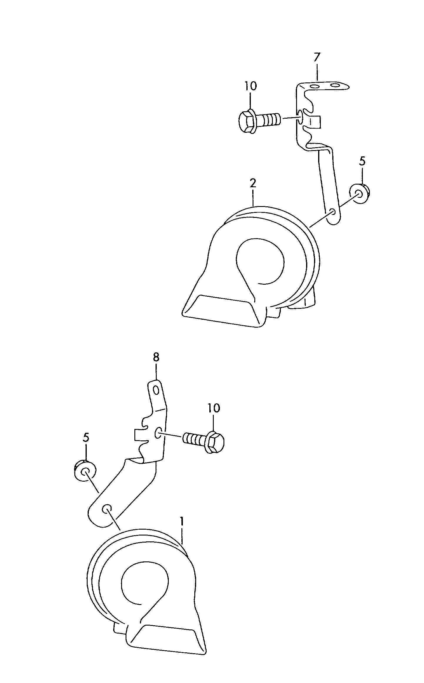 VAG 5N0 951 221 B - Звуковой сигнал parts5.com