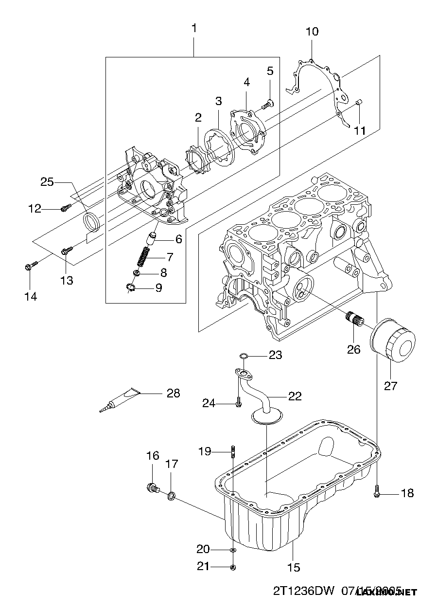 GMC 96395221 - Масляный фильтр parts5.com