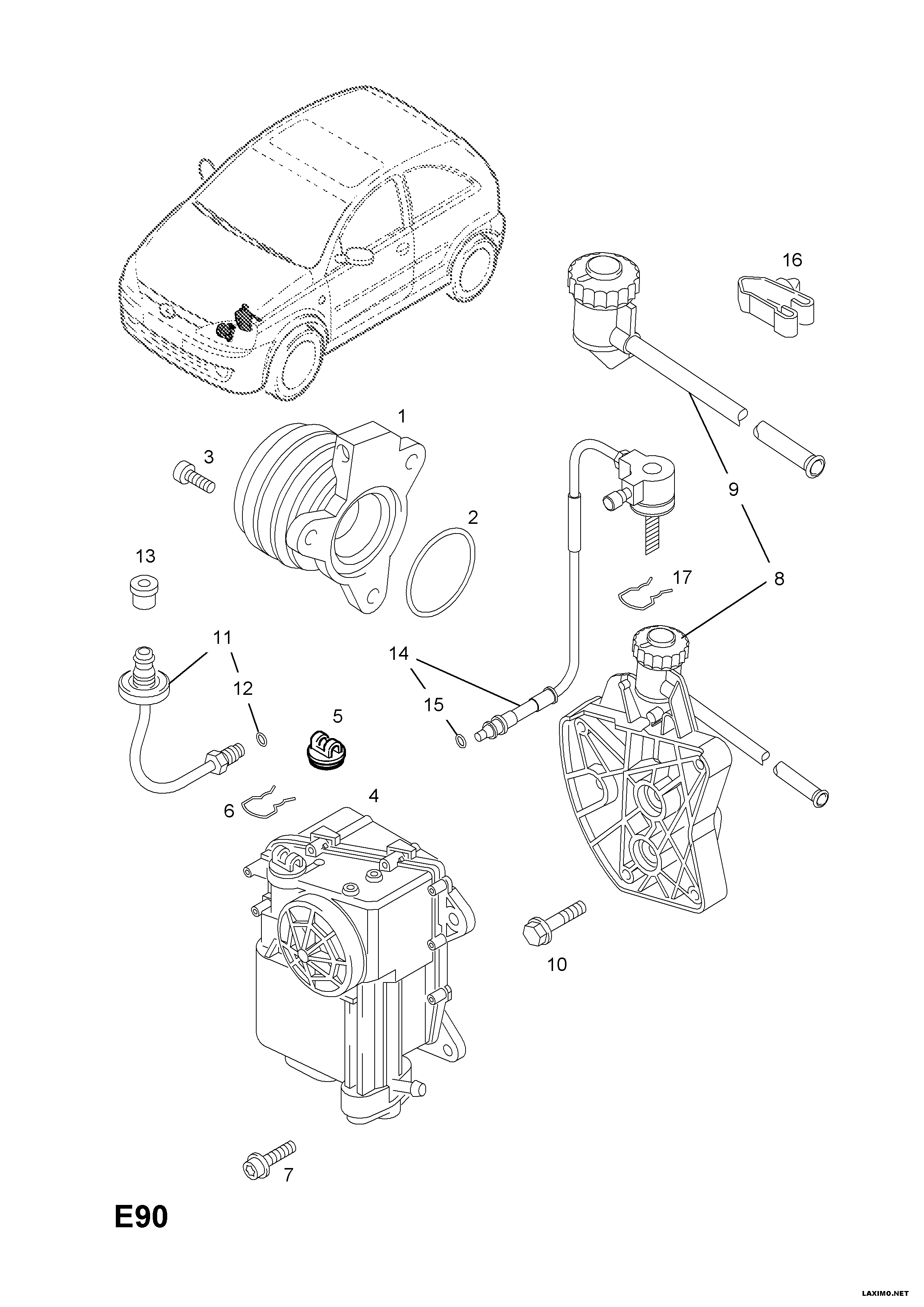 Chevrolet 56 79 304 - Центральный выключатель, система сцепления parts5.com