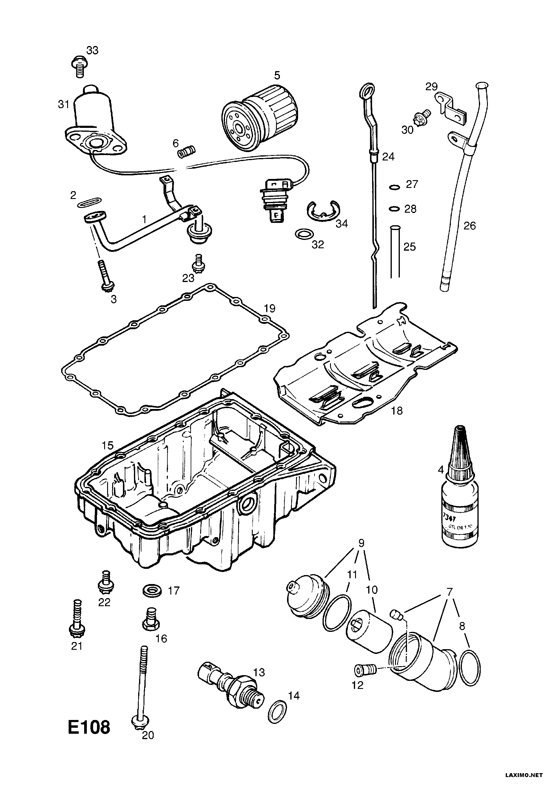 Opel 56 50 316 - Масляный фильтр parts5.com