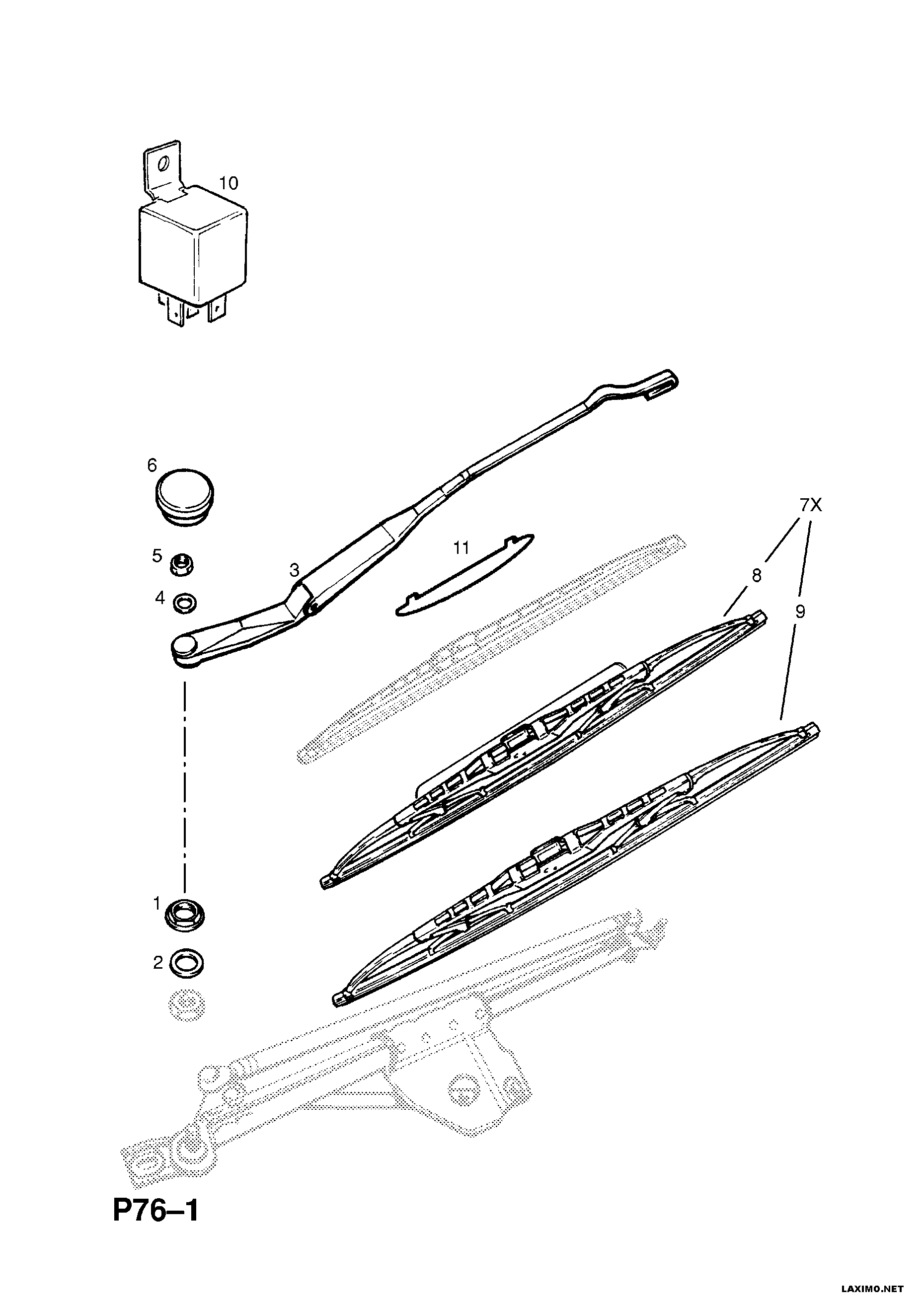 Opel 62 72 236 - Wiper Blade parts5.com